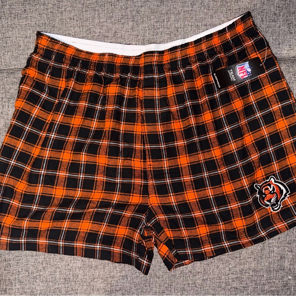 NFL Plaid Men's Shorts - Cincinnati Bengals